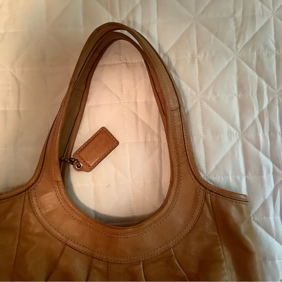 Coach Tan Hobo Bag, Leather and clean inside. Excellent used condition. - Picture 8 of 8